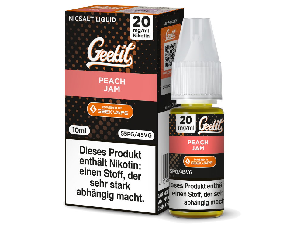 GeekVape - Geekit - Nikotinsalz Liquid - Peach Jam