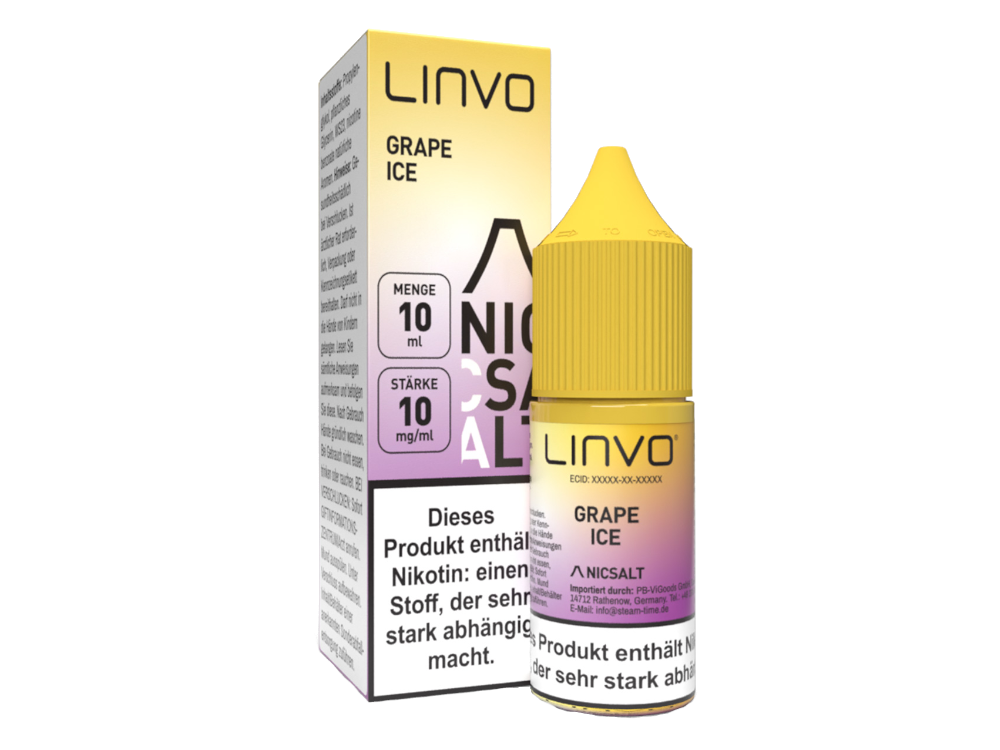 Linvo - Grape Ice - Nikotinsalz Liquid 10 mg/ml