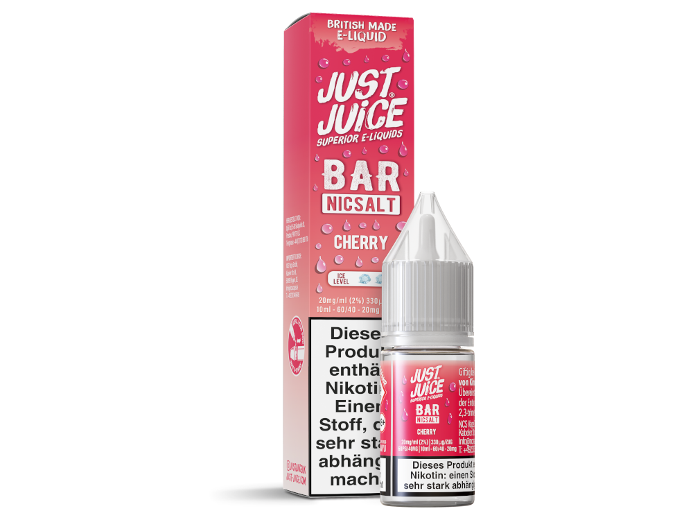 Just Juice - Bar - Nikotinsalz Liquid - Cherry - 20 mg/ml
