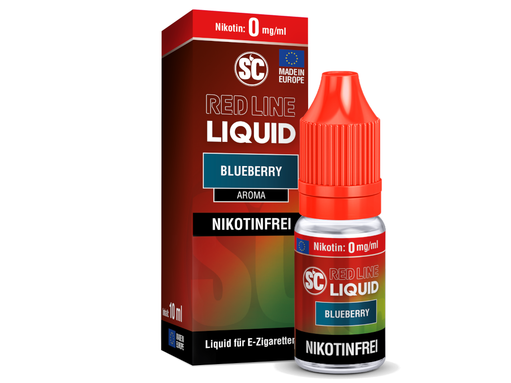 SC - Red Line - Blueberry - Nikotinsalz Liquid - 0 mg/ml