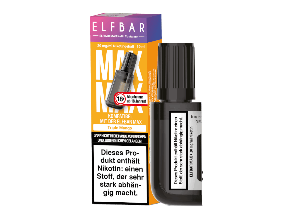 Elfbar - Max Refill Container - Prefilled - Triple Mango - 20 mg/ml
