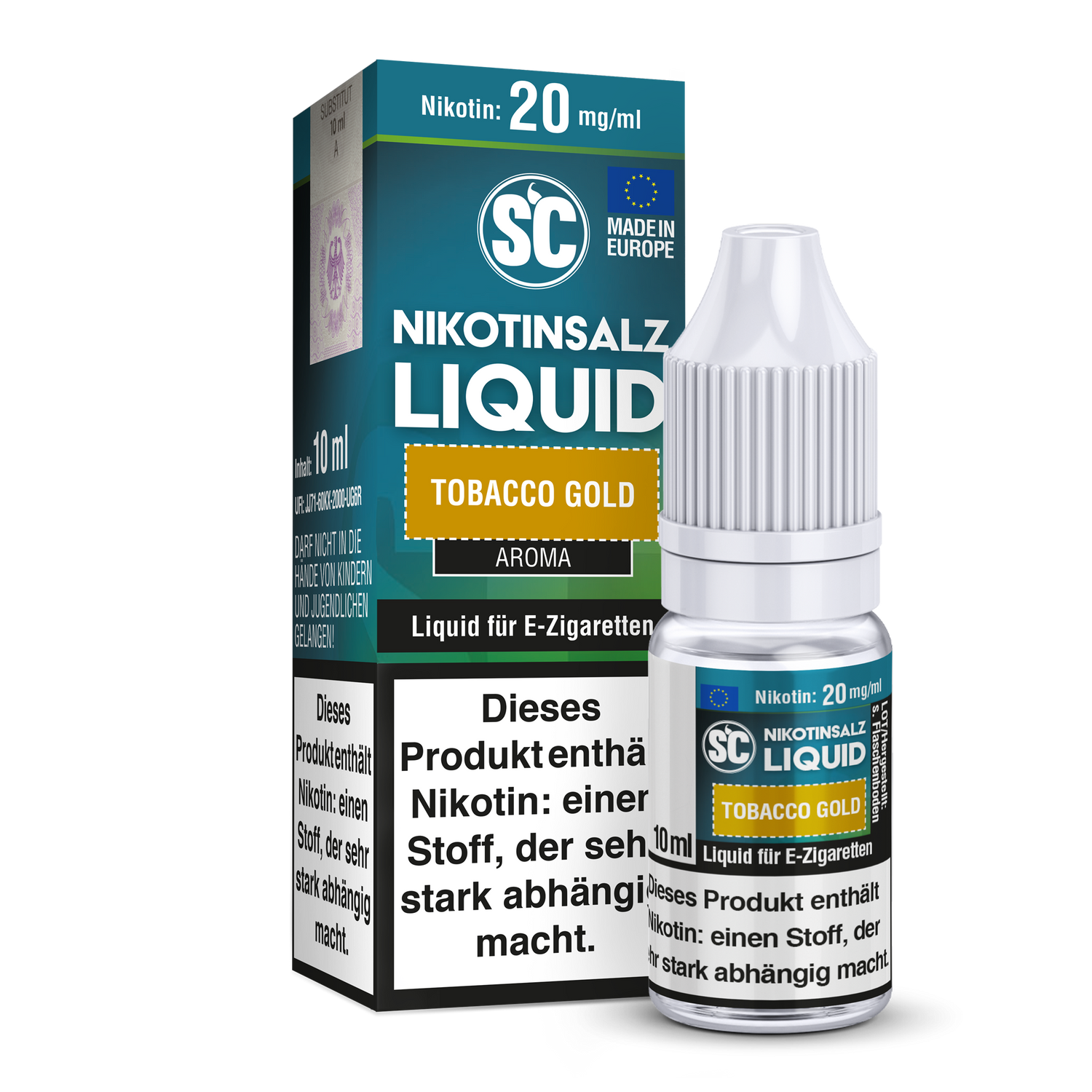 SC - Tobacco Gold - Nikotinsalz Liquid - 20 mg/ml