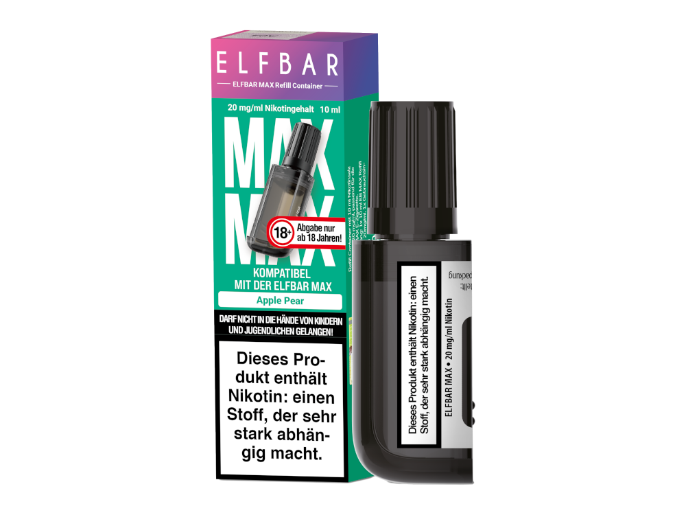 Elfbar - Max Refill Container - Prefilled - Apple Pear - 20 mg/ml