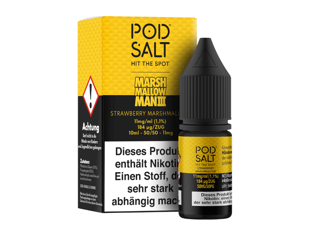 Pod Salt Fusion - Marshmallow Man 3 - Nikotinsalz Liquid - 11 mg/ml