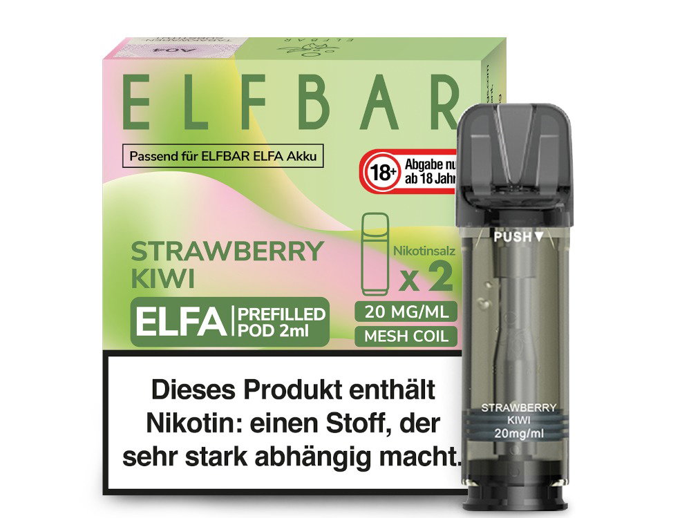Elfbar Elfa Pod 20 mg/ml - Prefilled - Strawberry Kiwi