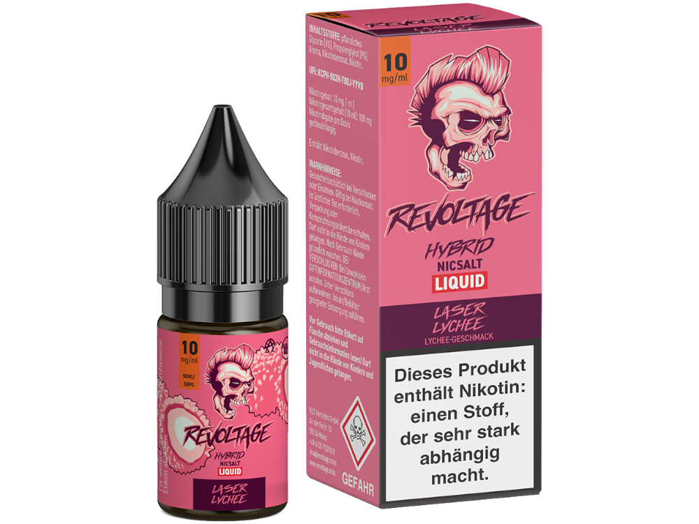 Revoltage - Hybrid Nikotinsalz Liquid - Laser Lychee - 10 mg/ml