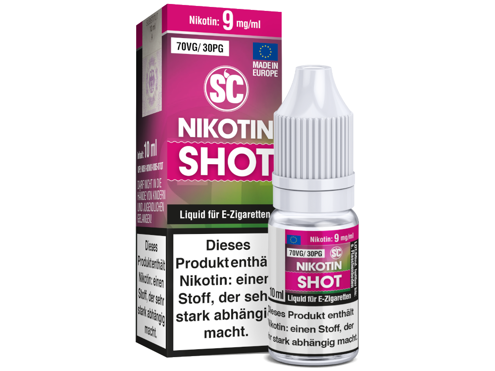 SC - 10ml Nikotin Shot - 70VG / 30PG - 9 mg/ml
