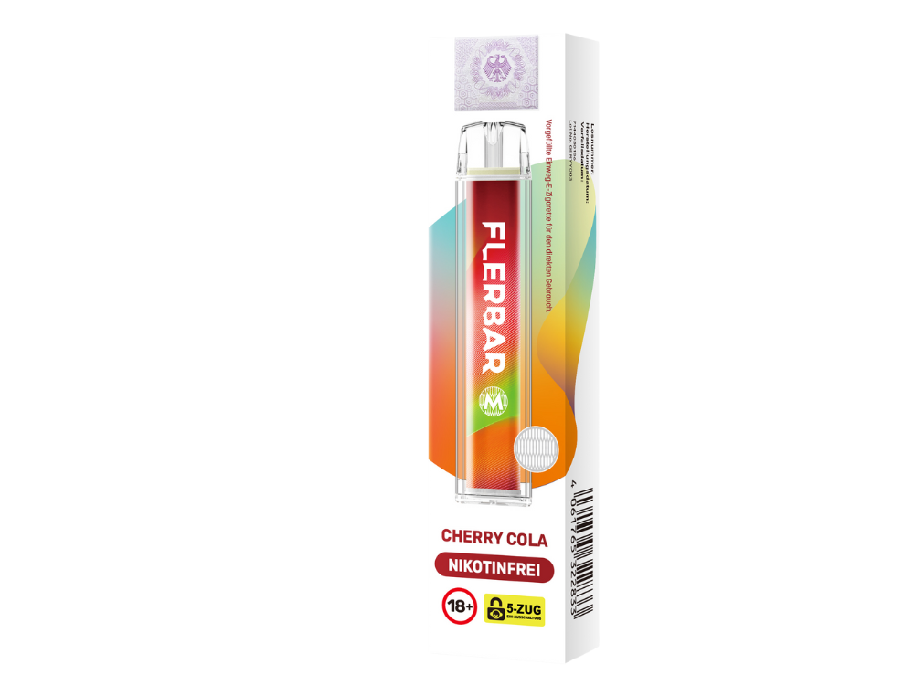Flerbar - M Einweg E-Zigarette ohne Nikotin - Prefilled - Cherry Cola - 0 mg/ml