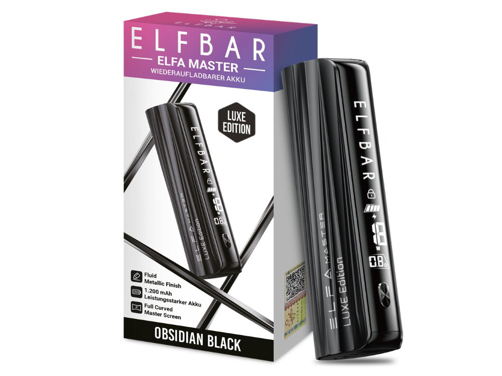 Elfbar - Elfa Master Luxe Edition Akku 1200 mAh - Obsidian Black