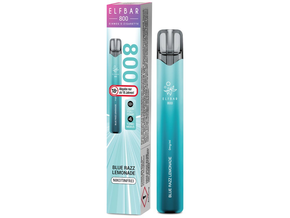 Elfbar 800 Einweg E-Zigarette - Prefilled - Blue Razz Lemonade - 0 mg/ml