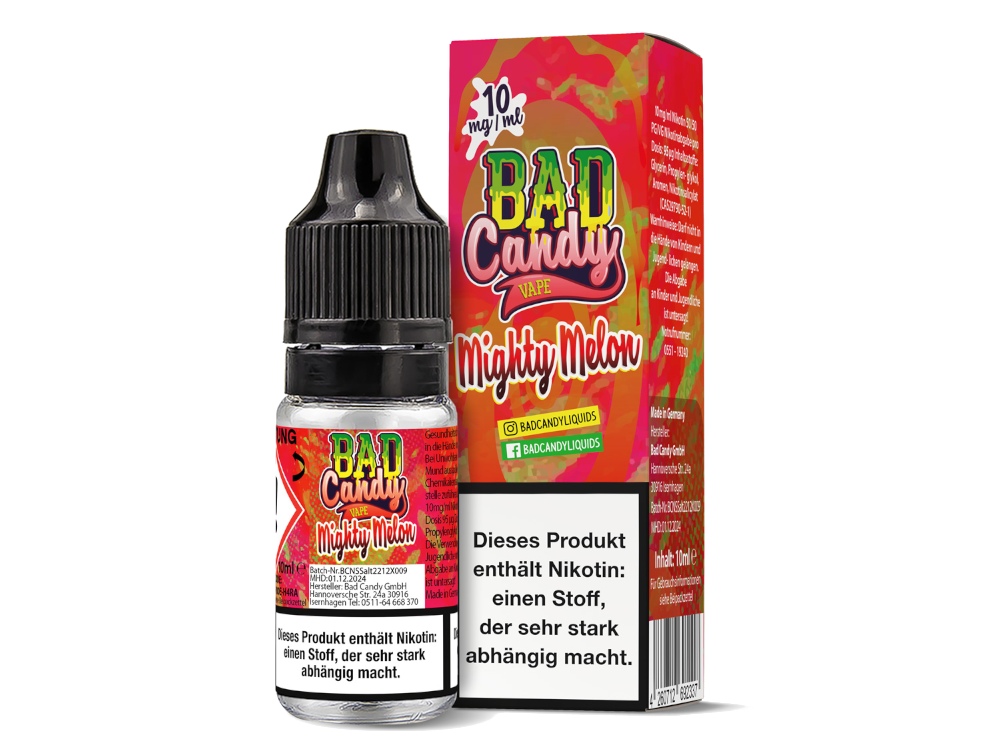 Bad Candy Liquids - Mighty Melon - Nikotinsalz Liquid - 10 mg/ml