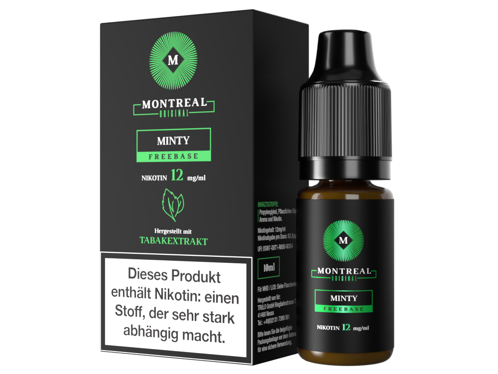 Montreal Original - E-Zigaretten Liquid - Minty - 12 mg/ml