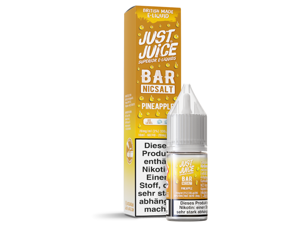 Just Juice - Bar - Nikotinsalz Liquid - Pineapple - 20 mg/ml
