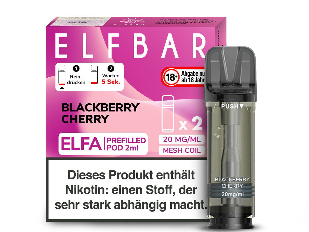 Elfbar Elfa Pod 20 mg/ml - Prefilled - Blackberry Cherry