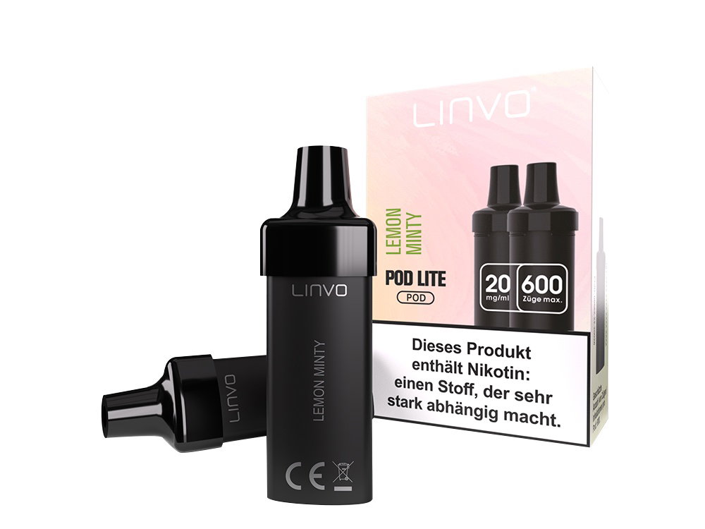 Linvo - Pod Lite Cartridge - Prefilled - Lemon Minty - 20 mg/ml