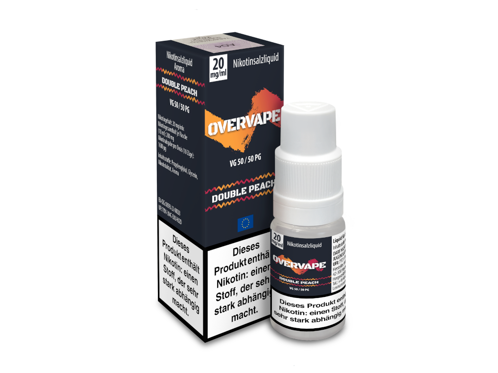 Overvape - Nikotinsalz Liquid - Double Peach - 20 mg/ml