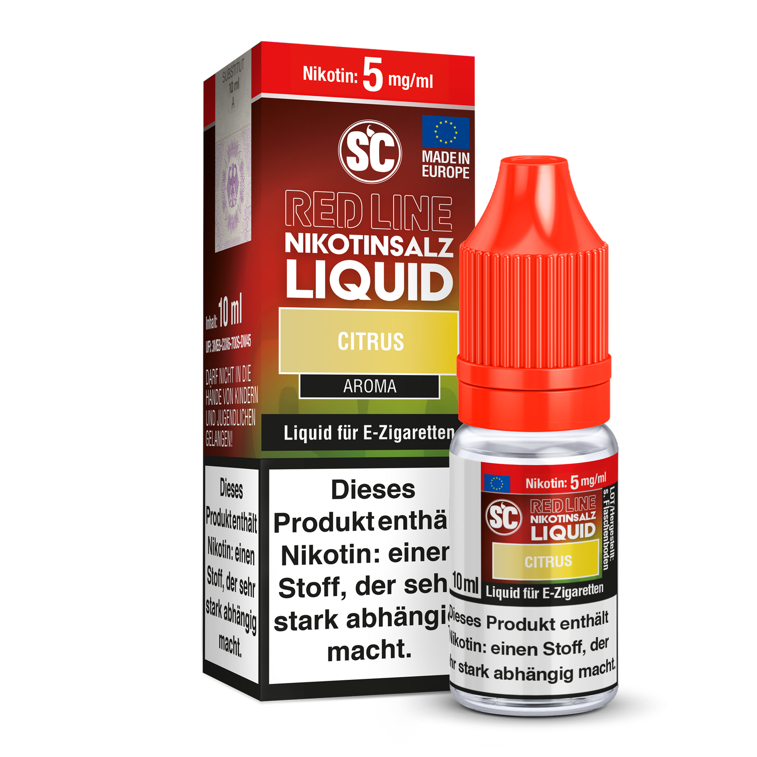 SC - Red Line - Citrus - Nikotinsalz Liquid - 5 mg/ml