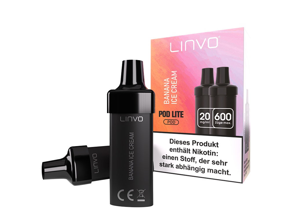 Linvo - Pod Lite Cartridge - Prefilled - Banana Ice Cream - 20 mg/ml