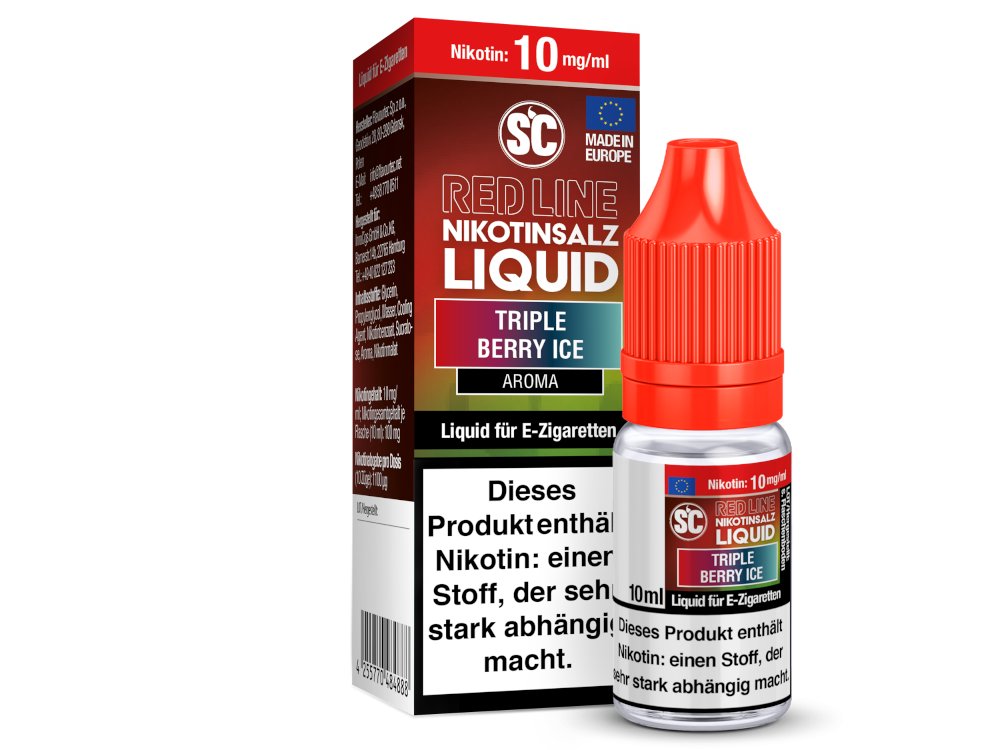 SC - Red Line - Triple Berry Ice - Nikotinsalz Liquid - 10 mg/ml