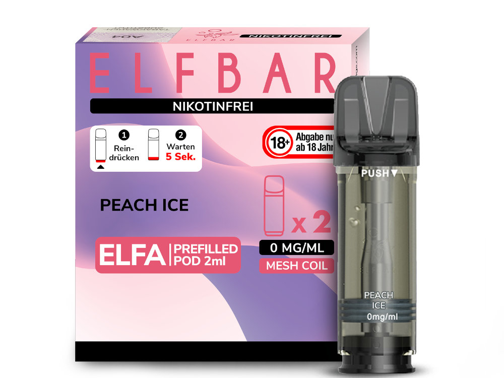 Elfbar Elfa Pod 20 mg/ml - Prefilled - Peach Ice