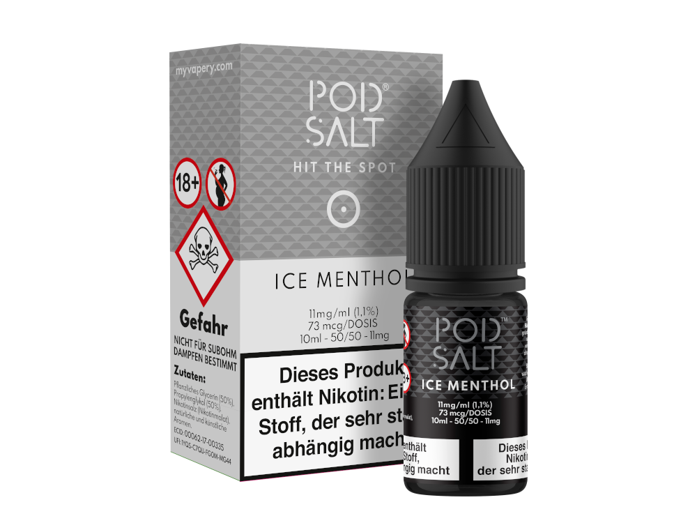 Pod Salt - Ice Menthol - Nikotinsalz Liquid - 11 mg/ml