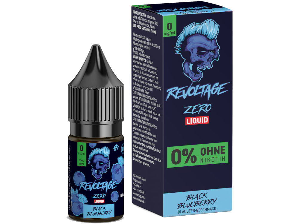 Revoltage - Hybrid Nikotinsalz Liquid - Black Blueberry - 0 mg/ml