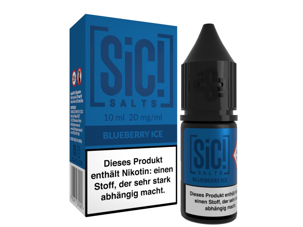 SiC! Salts - Nikotinsalz Liquid - Blueberry Ice - 20 mg/ml