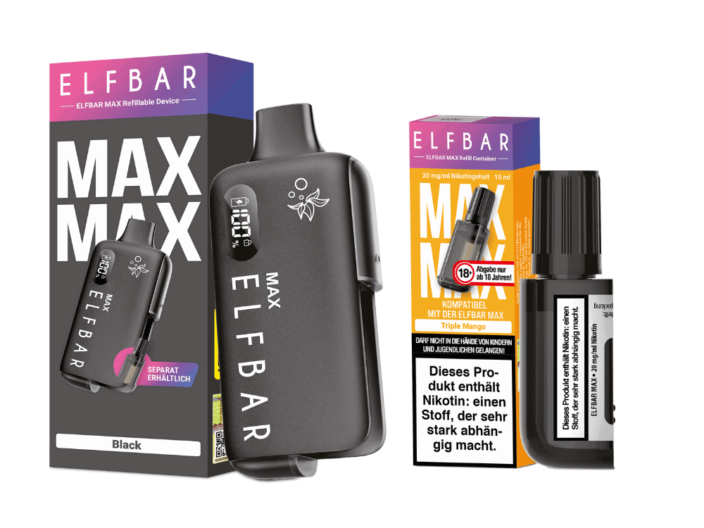 Elfbar Max Set inkl. Liquid Pod - black - Triple Mango