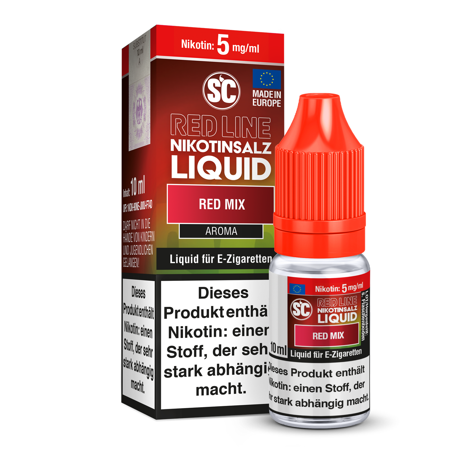 SC - Red Line - Red Mix - Nikotinsalz Liquid - 5 mg/ml