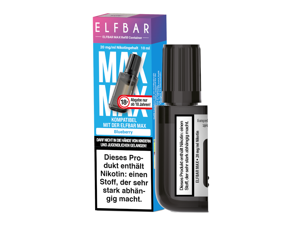 Elfbar - Max Refill Container - Prefilled - Blueberry - 20 mg/ml