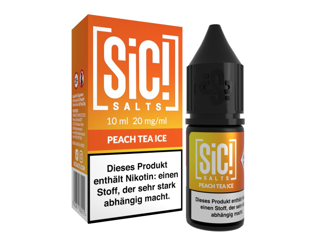 SiC! Salts - Nikotinsalz Liquid - Peach Tea Ice - 20 mg/ml