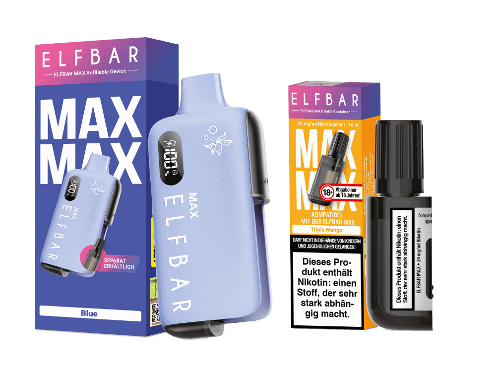Elfbar Max Set inkl. Liquid Pod - Blue - Triple Mango