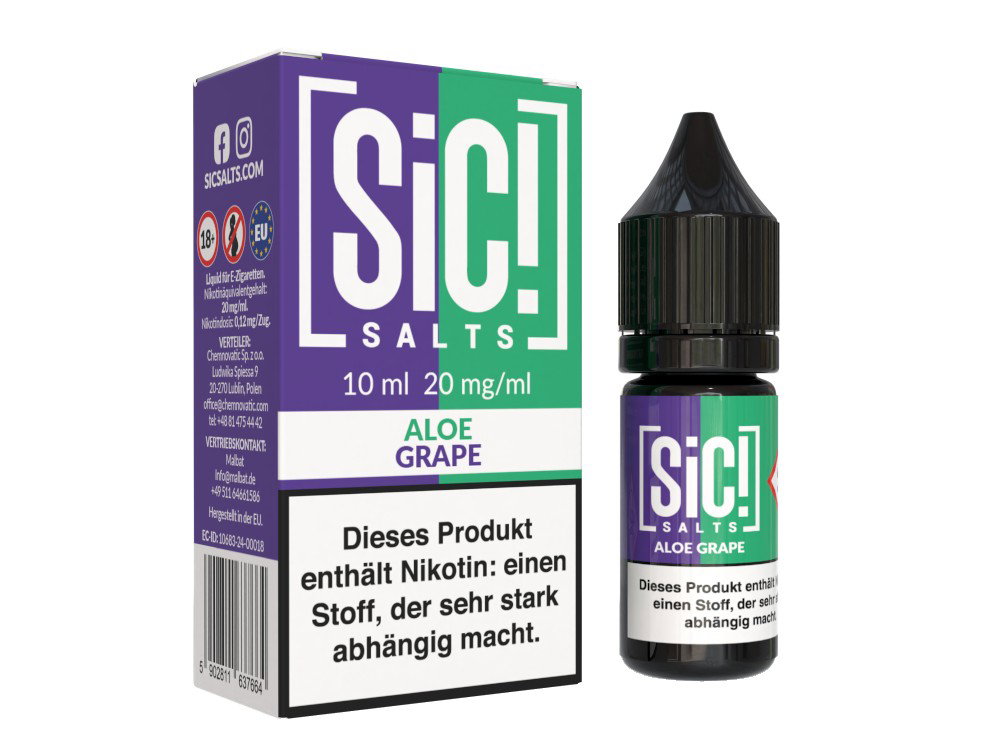 SiC! Salts - Nikotinsalz Liquid - Aloe Grape - 20 mg/ml