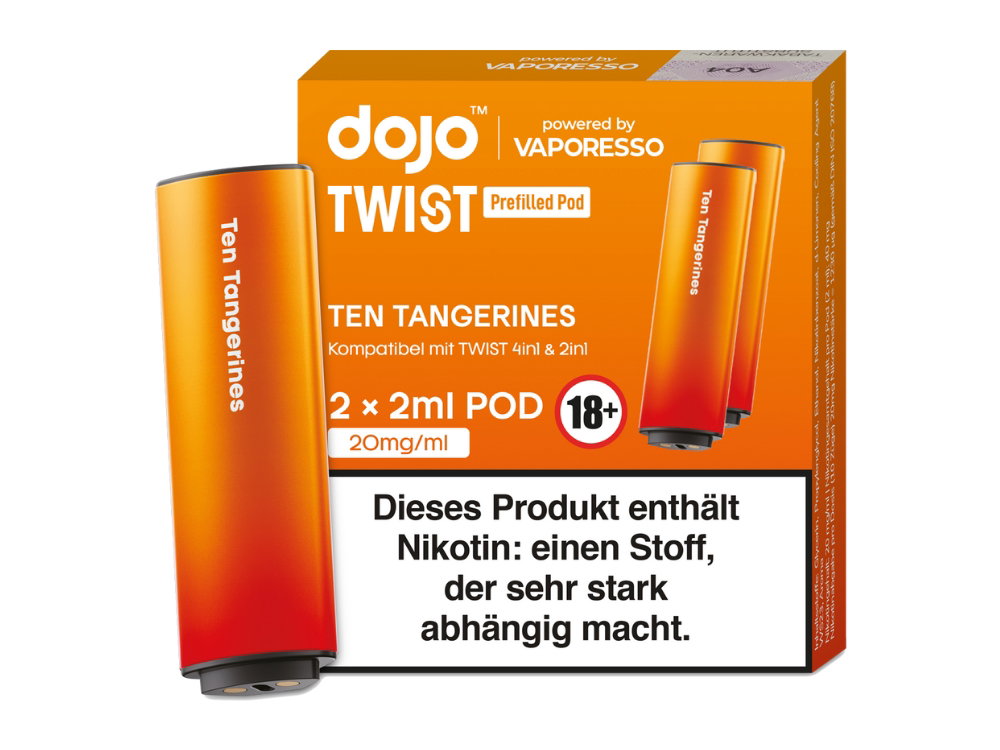 Vaporesso - Dojo - Twist Pod 20 mg/ml - Prefilled - Ten Tangerines