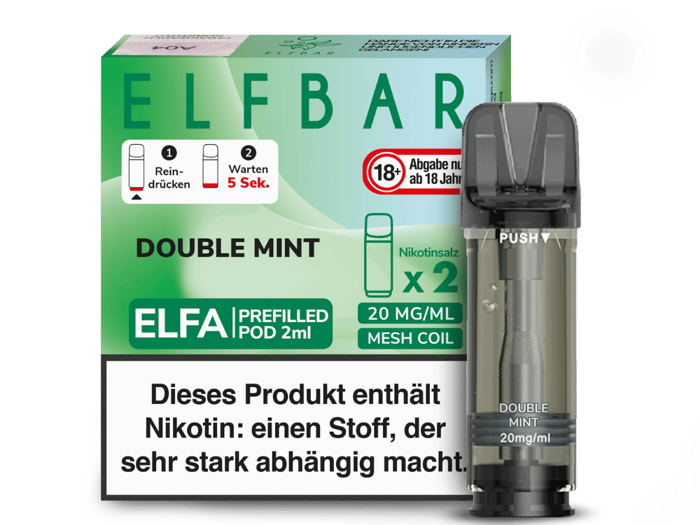 Elfbar Elfa Pod 20 mg/ml - Prefilled - Double Mint