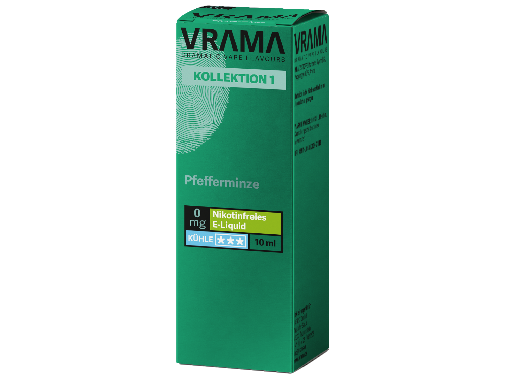 VRAMA - Kollektion 1 - Nikotinsalz Liquid - Pfefferminze