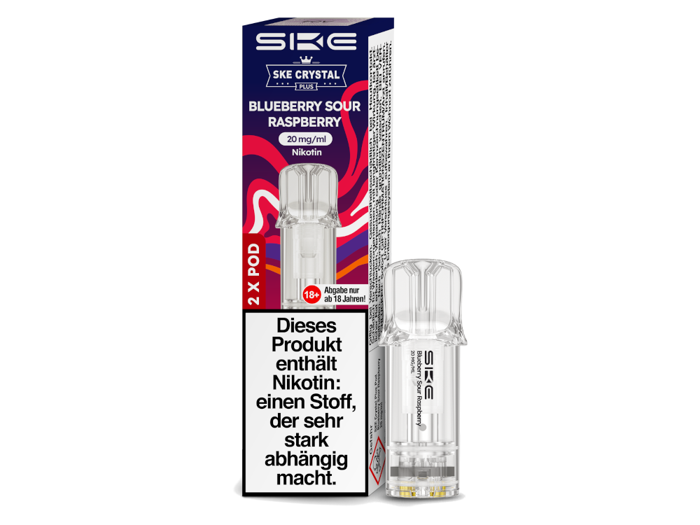 SKE - Crystal Plus Pod Blueberry Cherry Blackberry 20 mg/ml (2 Stück pro Packung)