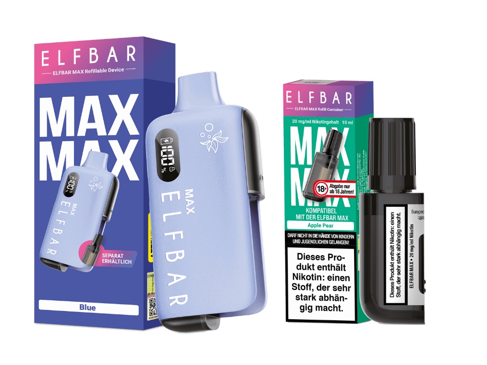 Elfbar Max Set inkl. Liquid Pod - Blue - Apple Pear