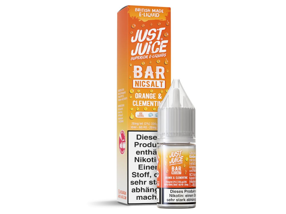 Just Juice - Bar - Nikotinsalz Liquid - Orange & Clementine