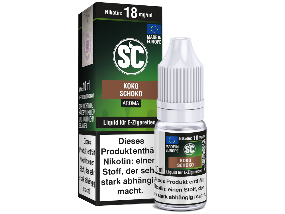 SC Liquid - Kokos Schokolade 18 mg/ml 10er Packung