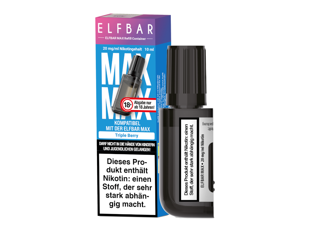 Elfbar - Max Refill Container - Prefilled - Triple Berry - 20 mg/ml