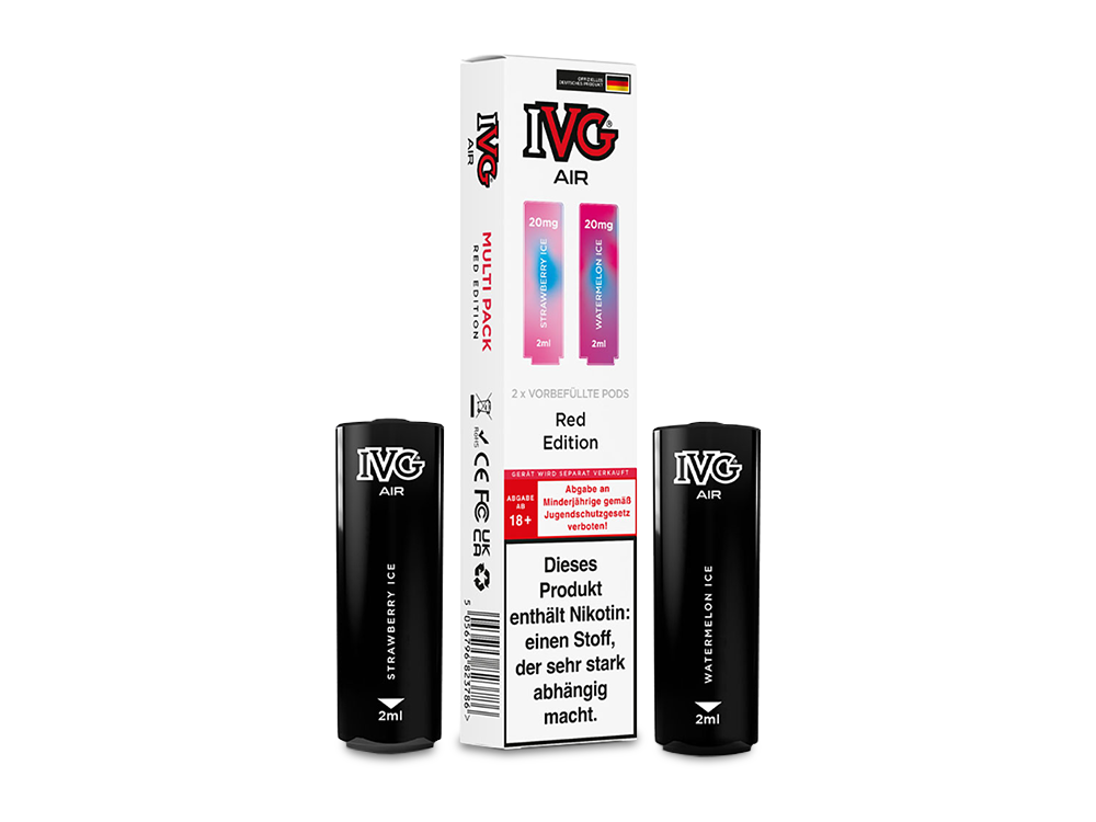 IVG AIR Pod Multi Flavour Edition - Prefilled - Red Edition - 20 mg/ml