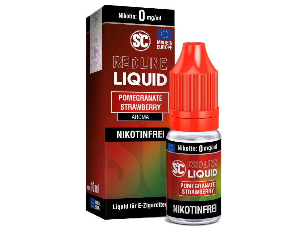 SC - Red Line Nikotin - Pomegranate Strawberry - 0 mg/ml