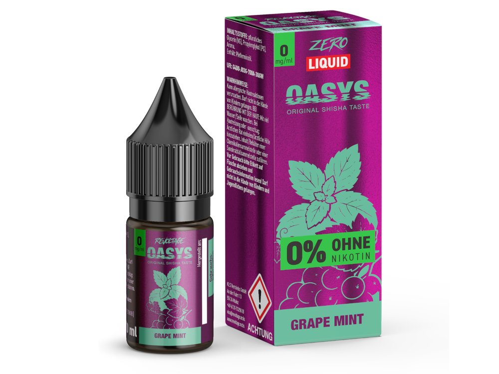 Revoltage OASYS - Hybrid Nikotinsalz Liquid - Grape Mint - 0 mg/ml