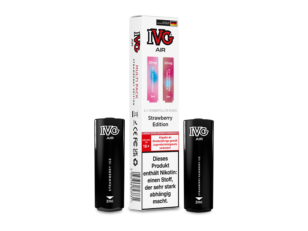 IVG AIR Pod Multi Flavour Edition - Prefilled - Strawberry Edition - 20 mg/ml