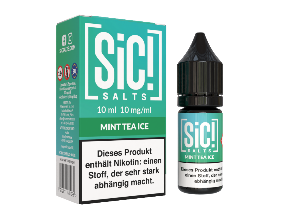 SiC! Salts - Mint Tea Ice - Nikotinsalz Liquid 10 mg/ml