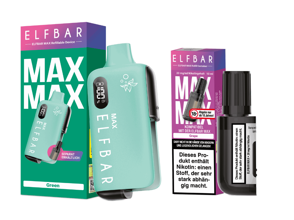 Elfbar Max Set inkl. Liquid Pod - Green - Grape