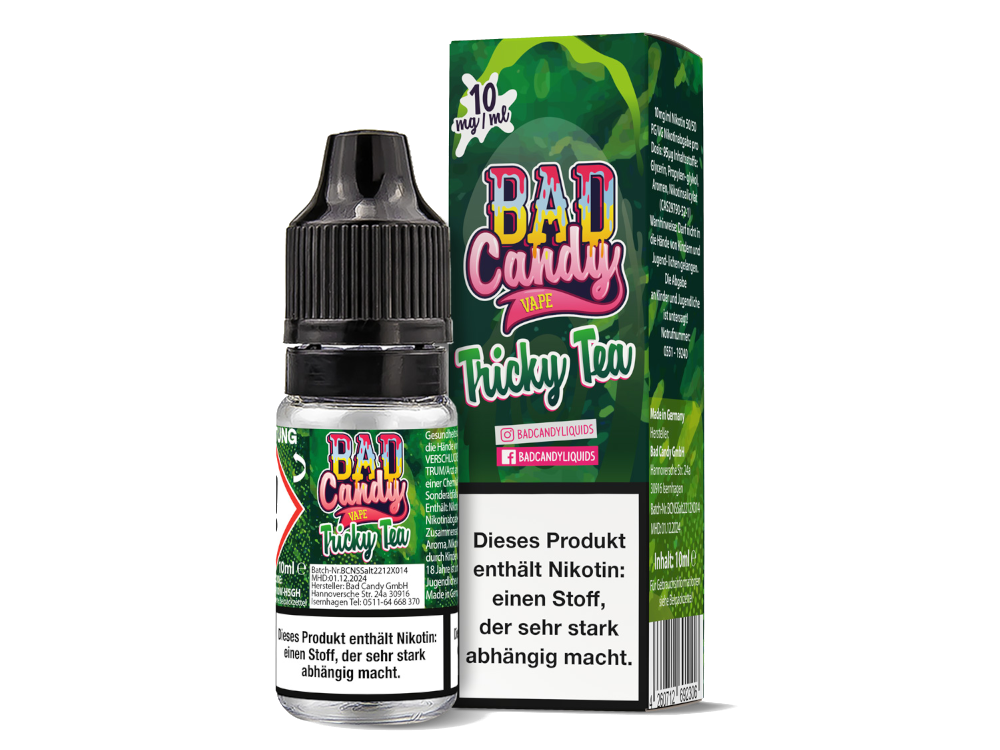 Bad Candy Liquids - Tricky Tea - Nikotinsalz Liquid - 10 mg/ml
