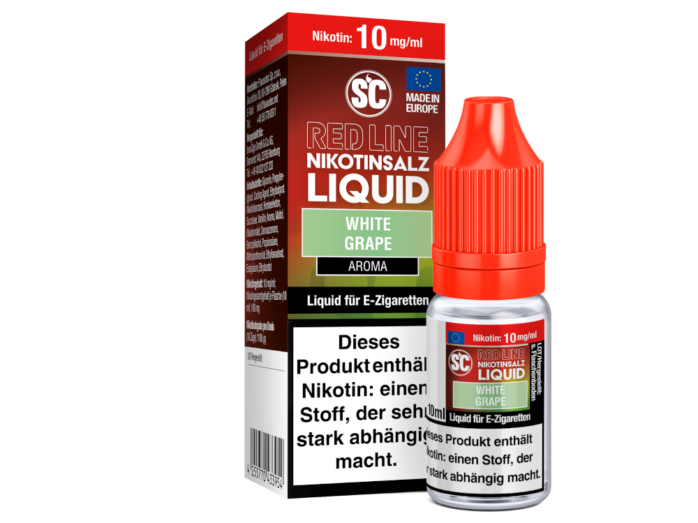 SC - Red Line - White Grape - Nikotinsalz Liquid - 10 mg/ml