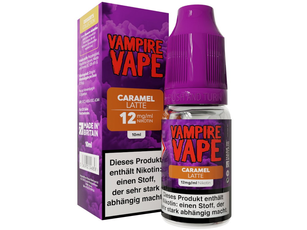 Vampire Vape - Dessert Collection - E-Zigaretten Liquid - Caramel Latte - 12 mg/ml